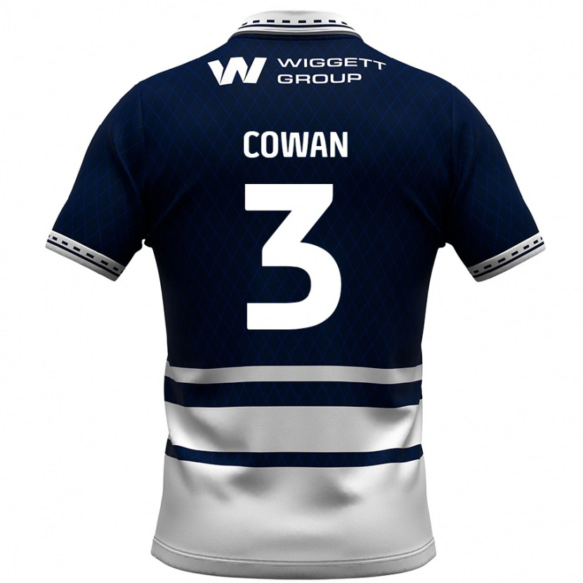 Danxen Mujer Camiseta Leanne Cowan #3 Azul Marino Blanco 1ª Equipación 2024/25 La Camisa México