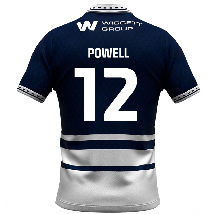 Danxen Mujer Camiseta Beth Powell #12 Azul Marino Blanco 1ª Equipación 2024/25 La Camisa México