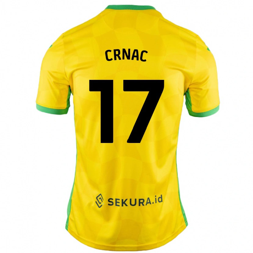 Danxen Mujer Camiseta Ante Crnac #17 Amarillo Verde 1ª Equipación 2024/25 La Camisa México