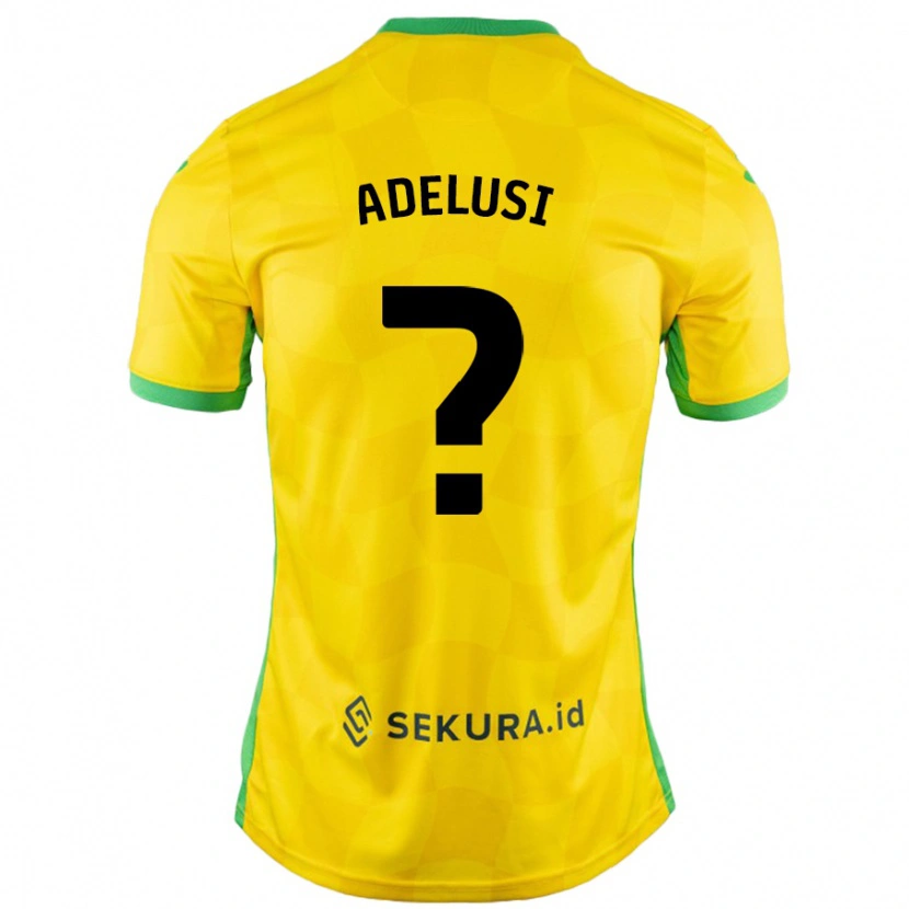 Danxen Mujer Camiseta Theodore Adelusi #0 Amarillo Verde 1ª Equipación 2024/25 La Camisa México