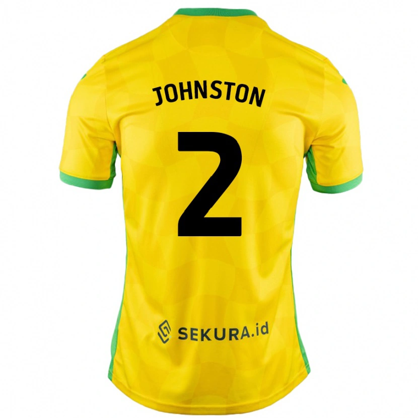 Danxen Mujer Camiseta Chardonnay Johnston #2 Amarillo Verde 1ª Equipación 2024/25 La Camisa México