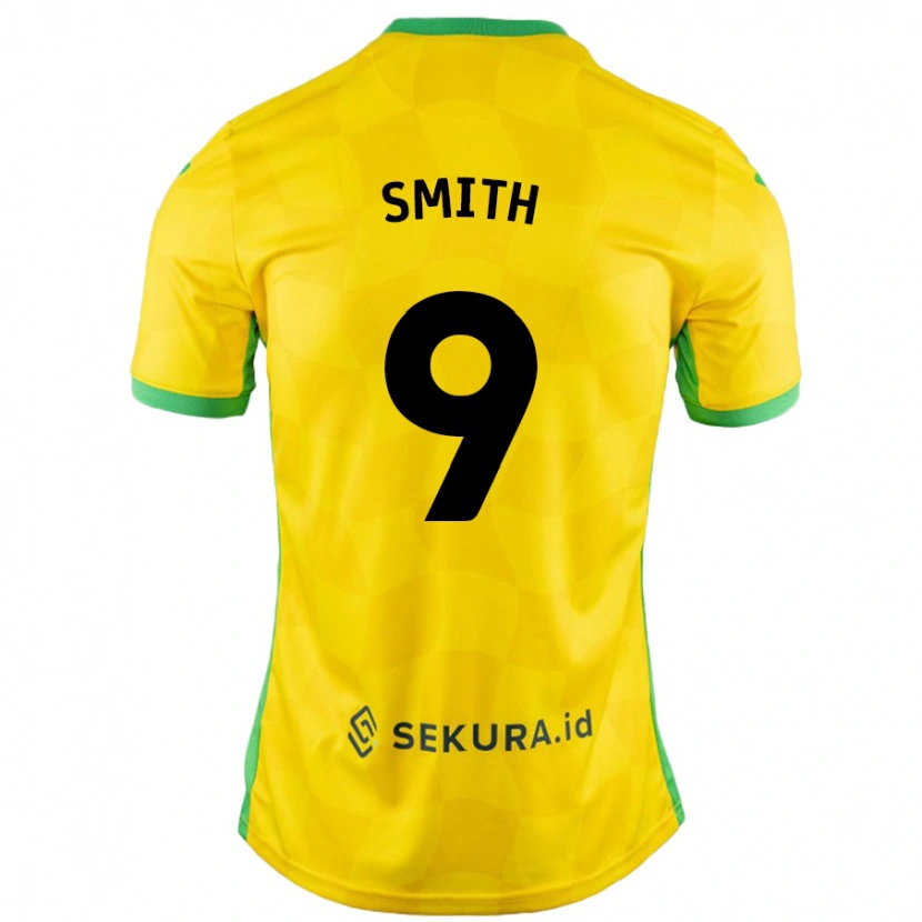 Danxen Mujer Camiseta Ellie Smith #9 Amarillo Verde 1ª Equipación 2024/25 La Camisa México