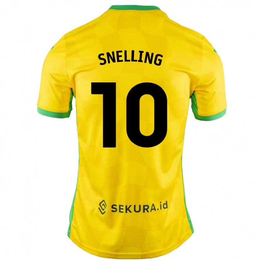 Danxen Mujer Camiseta Natasha Snelling #10 Amarillo Verde 1ª Equipación 2024/25 La Camisa México