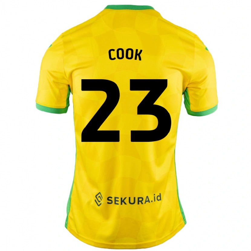 Danxen Mujer Camiseta Olivia Cook #23 Amarillo Verde 1ª Equipación 2024/25 La Camisa México