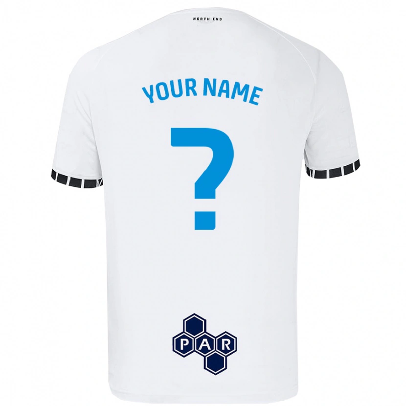 Danxen Mujer Camiseta Su Nombre #0 Blanco 1ª Equipación 2024/25 La Camisa México