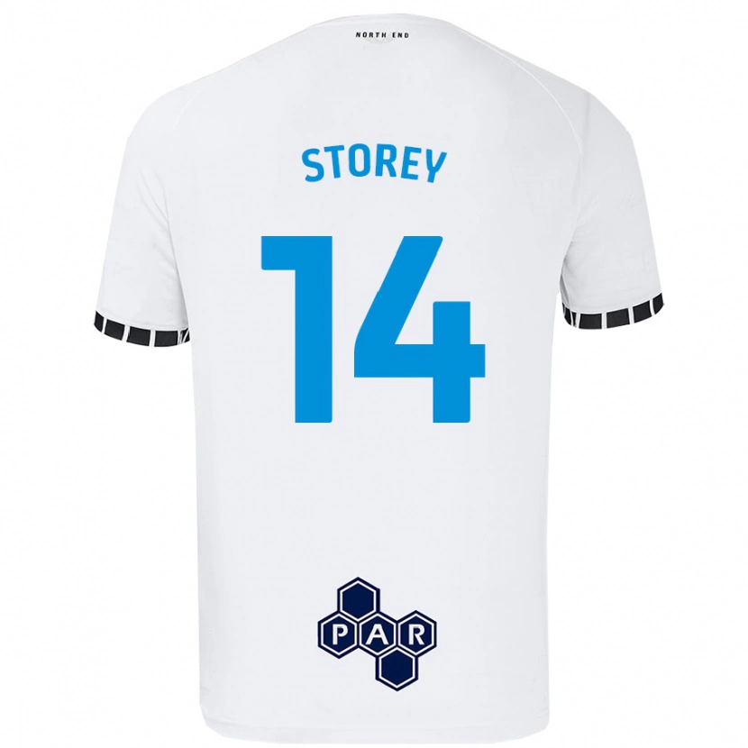 Danxen Mujer Camiseta Jordan Storey #14 Blanco 1ª Equipación 2024/25 La Camisa México