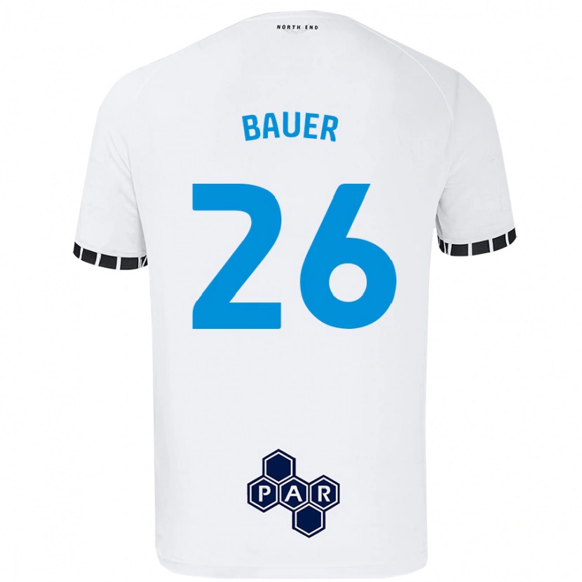 Danxen Mujer Camiseta Patrick Bauer #26 Blanco 1ª Equipación 2024/25 La Camisa México