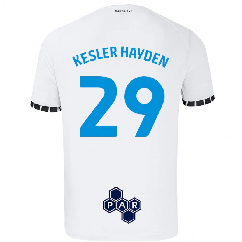 Danxen Mujer Camiseta Kaine Kesler-Hayden #29 Blanco 1ª Equipación 2024/25 La Camisa México