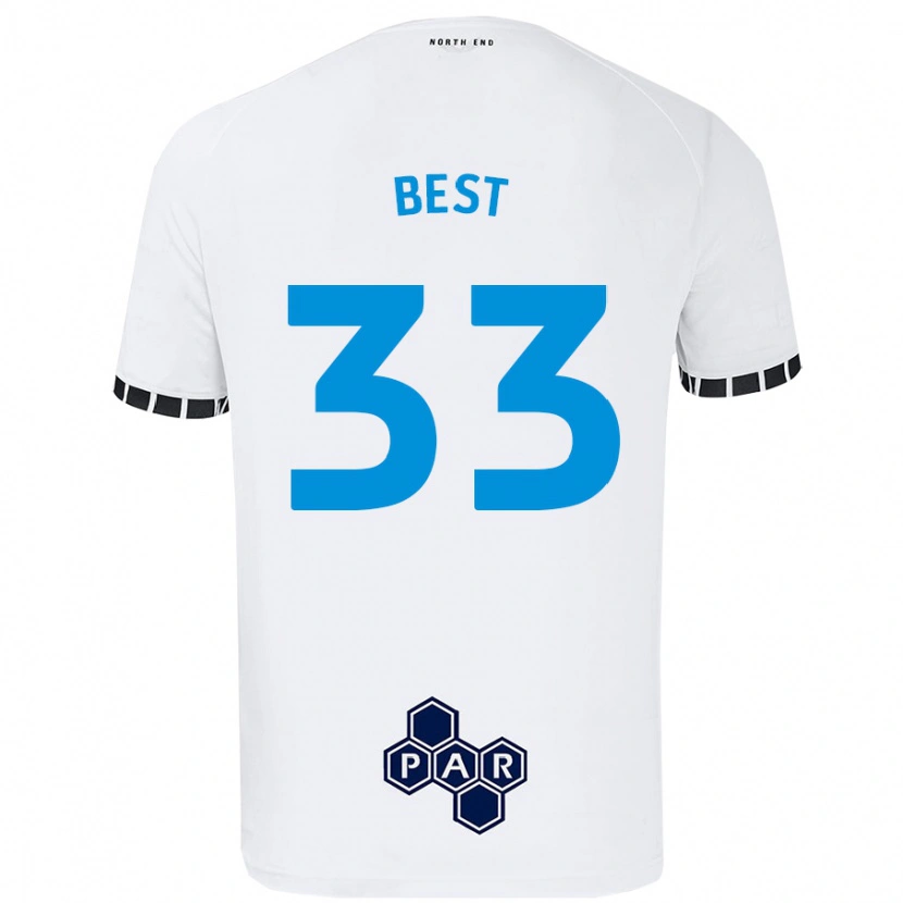 Danxen Mujer Camiseta Kian Best #33 Blanco 1ª Equipación 2024/25 La Camisa México