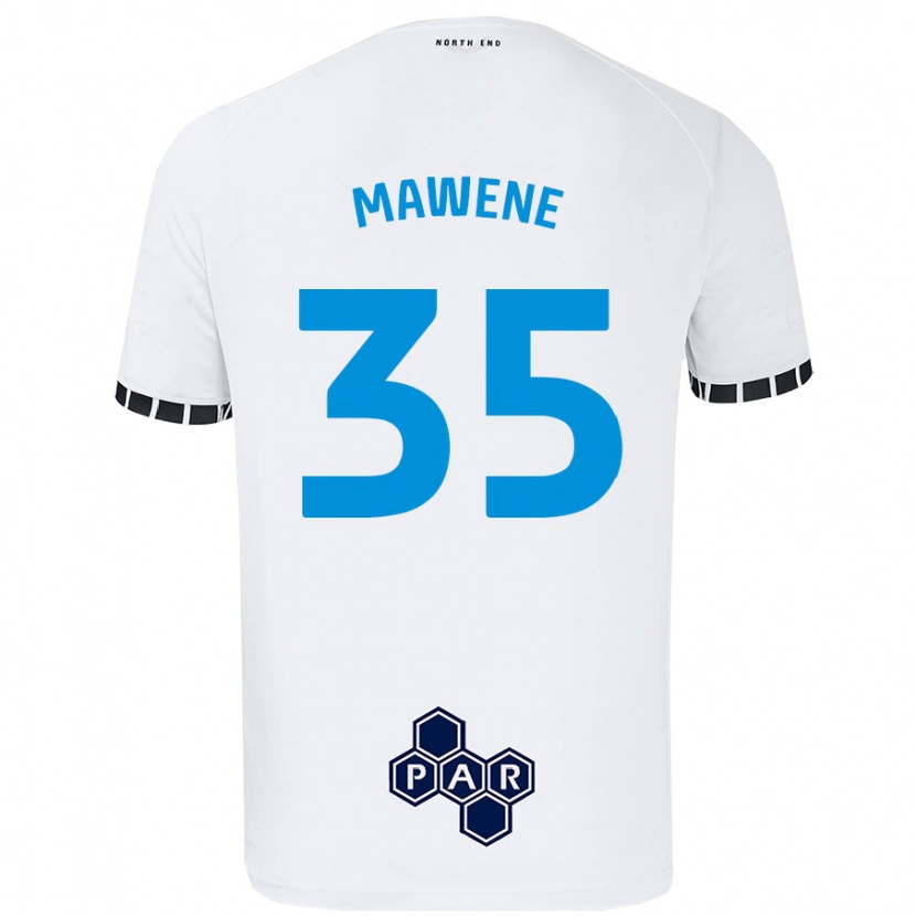 Danxen Mujer Camiseta Noah Mawene #35 Blanco 1ª Equipación 2024/25 La Camisa México