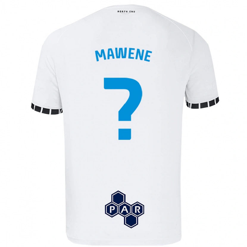 Danxen Mujer Camiseta Theo Mawene #0 Blanco 1ª Equipación 2024/25 La Camisa México