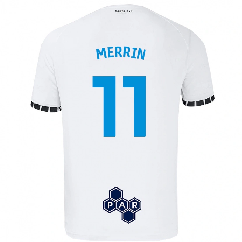 Danxen Mujer Camiseta Laura Merrin #11 Blanco 1ª Equipación 2024/25 La Camisa México