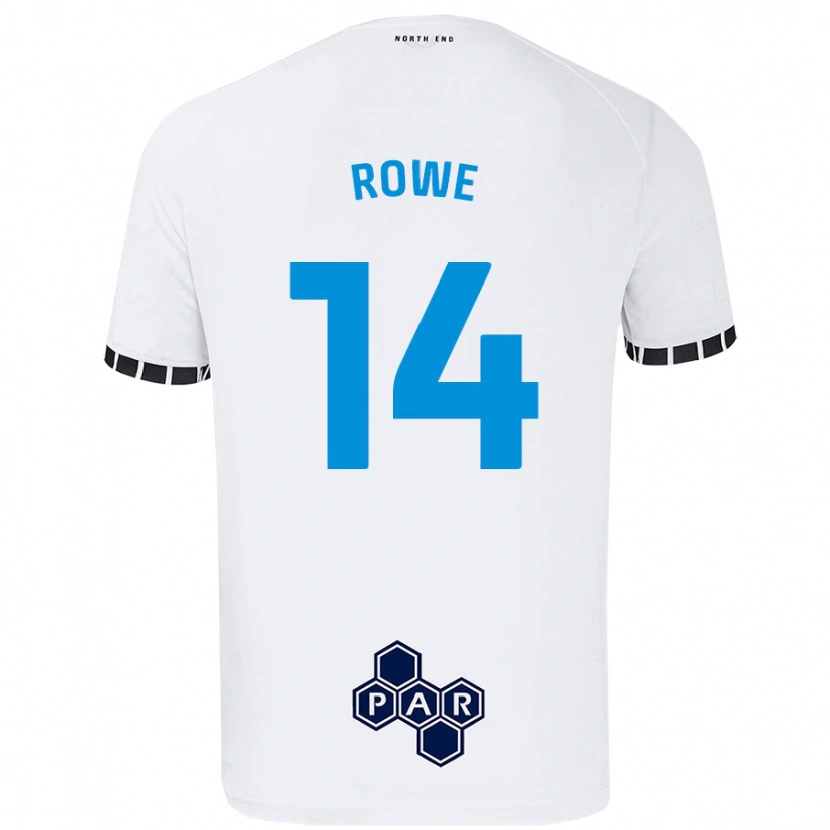 Danxen Mujer Camiseta Sasha Rowe #14 Blanco 1ª Equipación 2024/25 La Camisa México