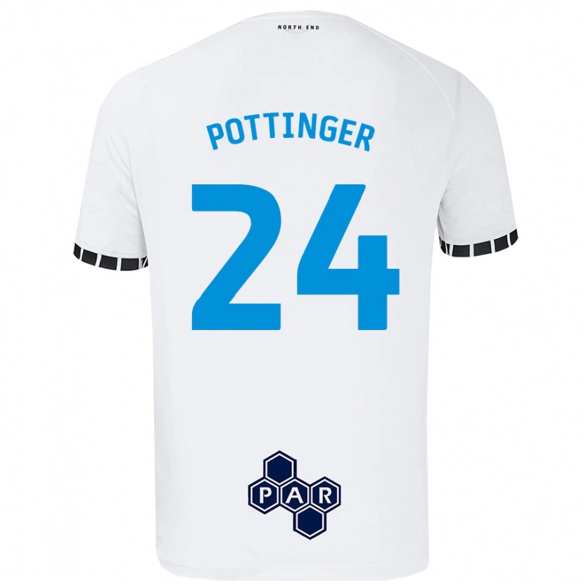 Danxen Mujer Camiseta Kaya Pottinger #24 Blanco 1ª Equipación 2024/25 La Camisa México
