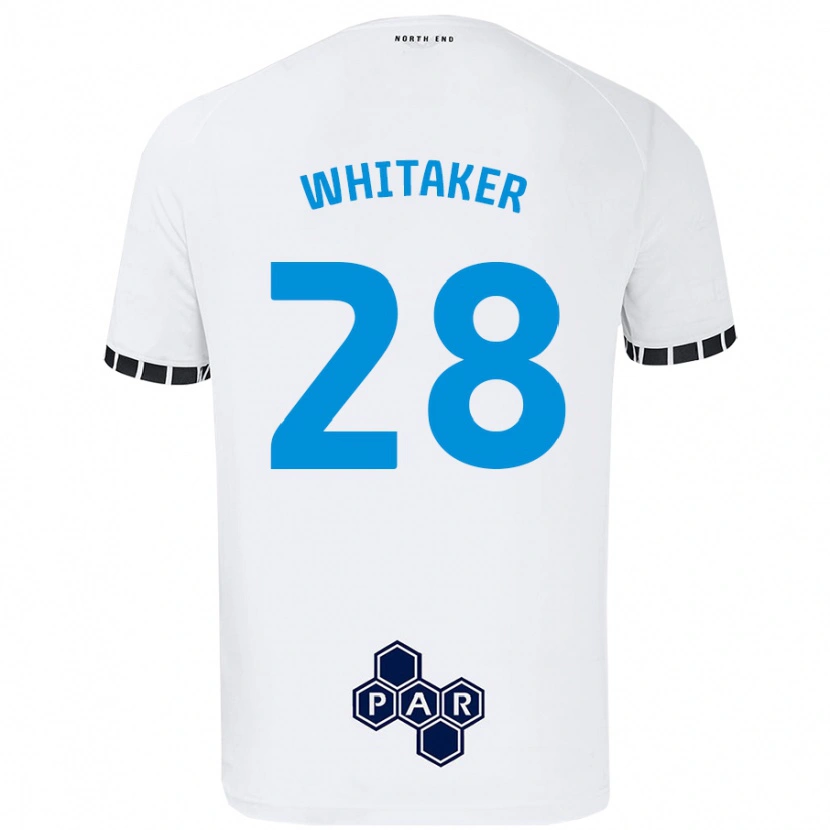Danxen Mujer Camiseta Eve Whitaker #28 Blanco 1ª Equipación 2024/25 La Camisa México
