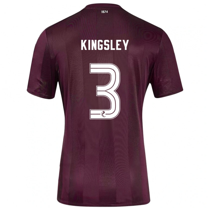 Danxen Mujer Camiseta Stephen Kingsley #3 Borgoña 1ª Equipación 2024/25 La Camisa México