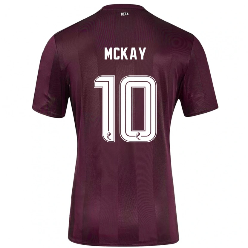 Danxen Mujer Camiseta Barrie Mckay #10 Borgoña 1ª Equipación 2024/25 La Camisa México