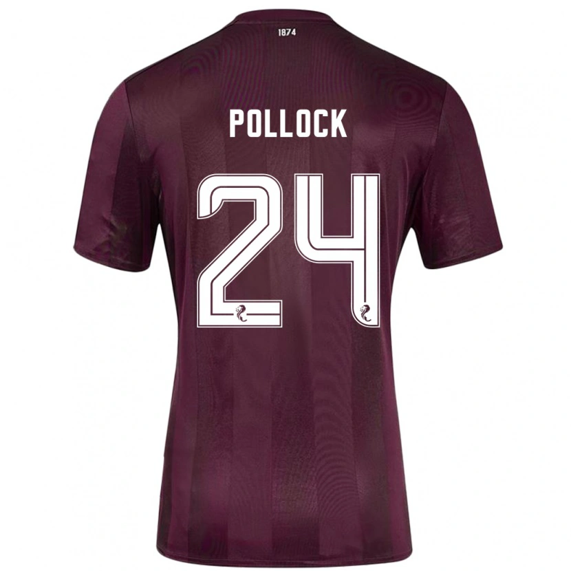 Danxen Mujer Camiseta Finlay Pollock #24 Borgoña 1ª Equipación 2024/25 La Camisa México