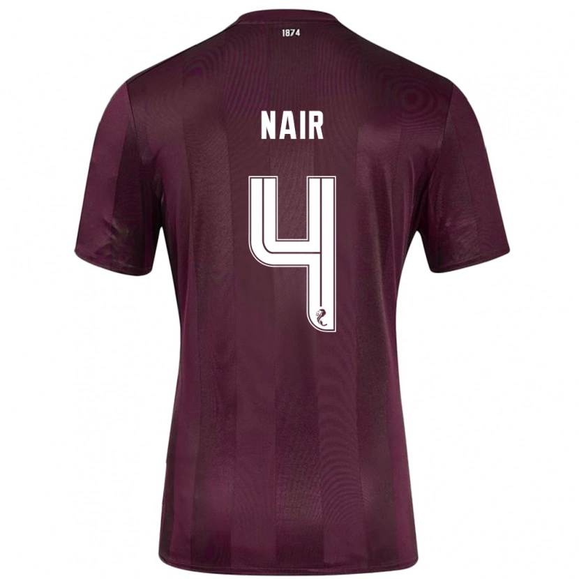 Danxen Mujer Camiseta Kenzi Nair #4 Borgoña 1ª Equipación 2024/25 La Camisa México