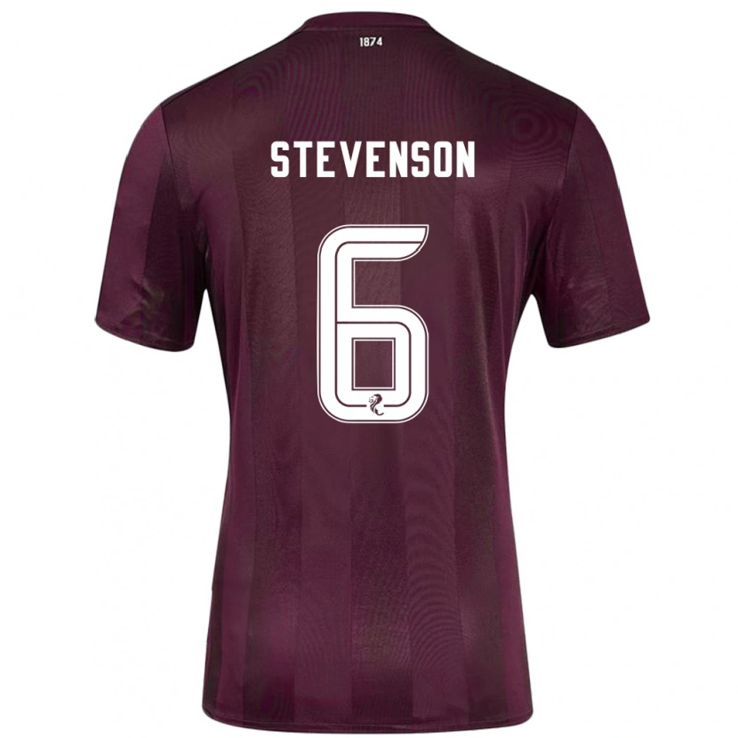 Danxen Mujer Camiseta Gus Stevenson #6 Borgoña 1ª Equipación 2024/25 La Camisa México