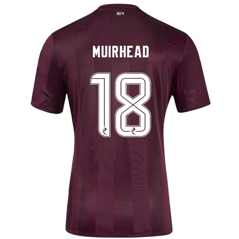 Danxen Mujer Camiseta Owen Muirhead #18 Borgoña 1ª Equipación 2024/25 La Camisa México