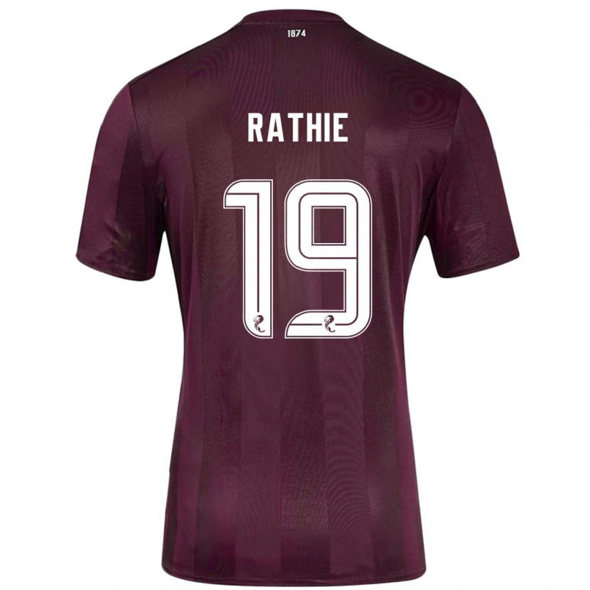 Danxen Mujer Camiseta Luke Rathie #19 Borgoña 1ª Equipación 2024/25 La Camisa México