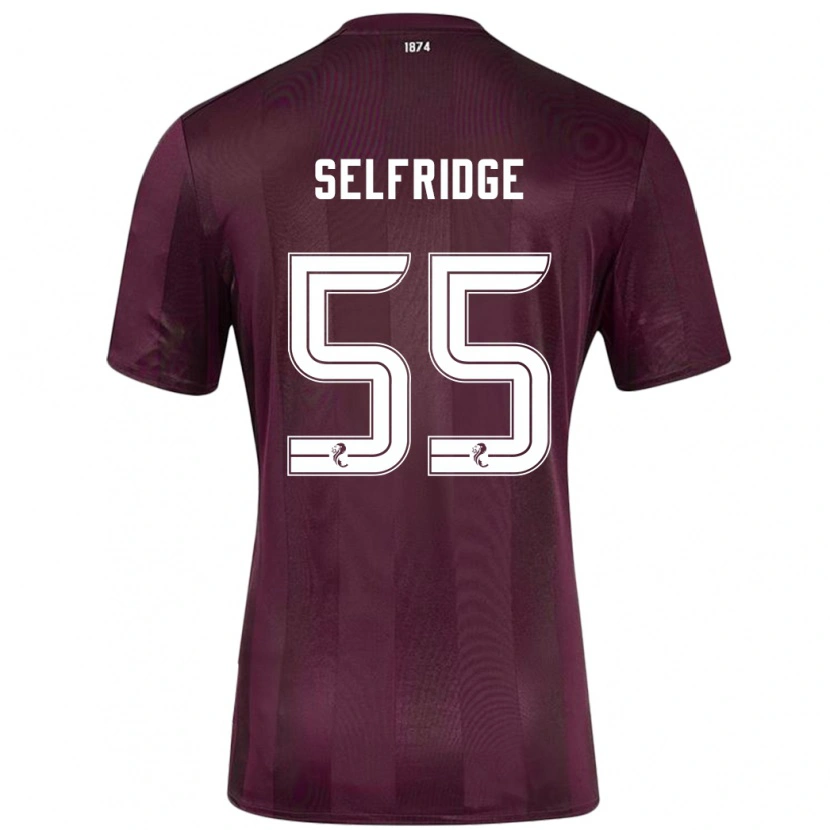 Danxen Mujer Camiseta Louis Selfridge #55 Borgoña 1ª Equipación 2024/25 La Camisa México