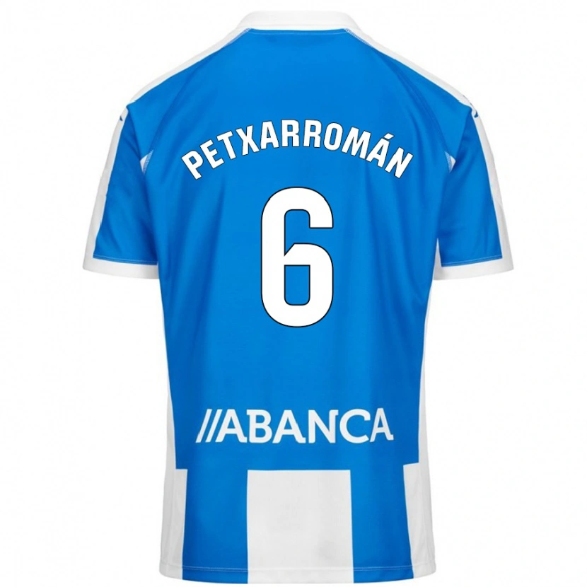 Danxen Mujer Camiseta Álex Petxa #6 Azul Blanco 1ª Equipación 2024/25 La Camisa México