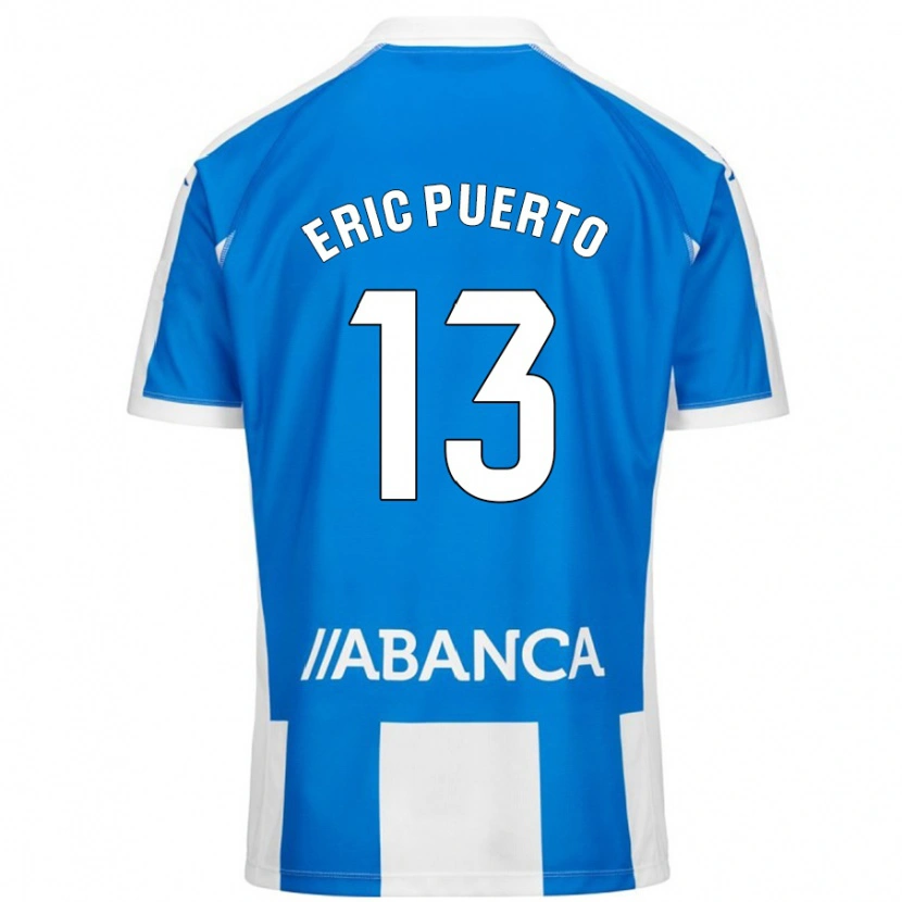 Danxen Mujer Camiseta Eric Puerto #13 Azul Blanco 1ª Equipación 2024/25 La Camisa México
