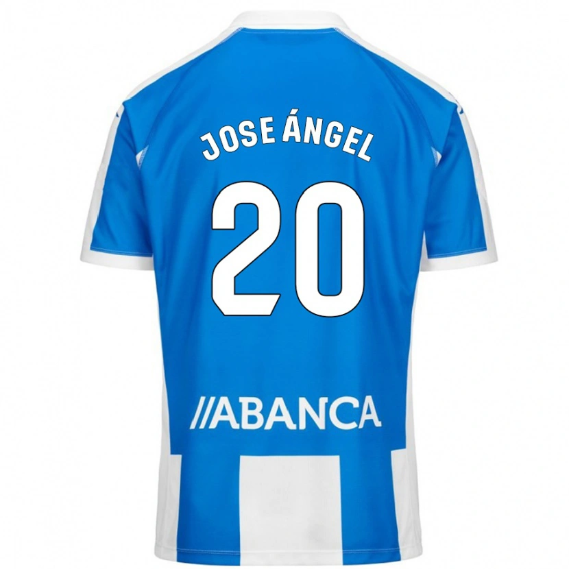 Danxen Mujer Camiseta José Ángel Jurado #20 Azul Blanco 1ª Equipación 2024/25 La Camisa México