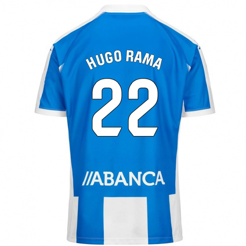 Danxen Mujer Camiseta Hugo Rama #22 Azul Blanco 1ª Equipación 2024/25 La Camisa México