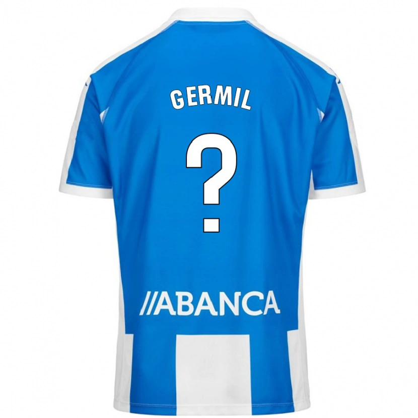 Danxen Mujer Camiseta Darío Germil #0 Azul Blanco 1ª Equipación 2024/25 La Camisa México