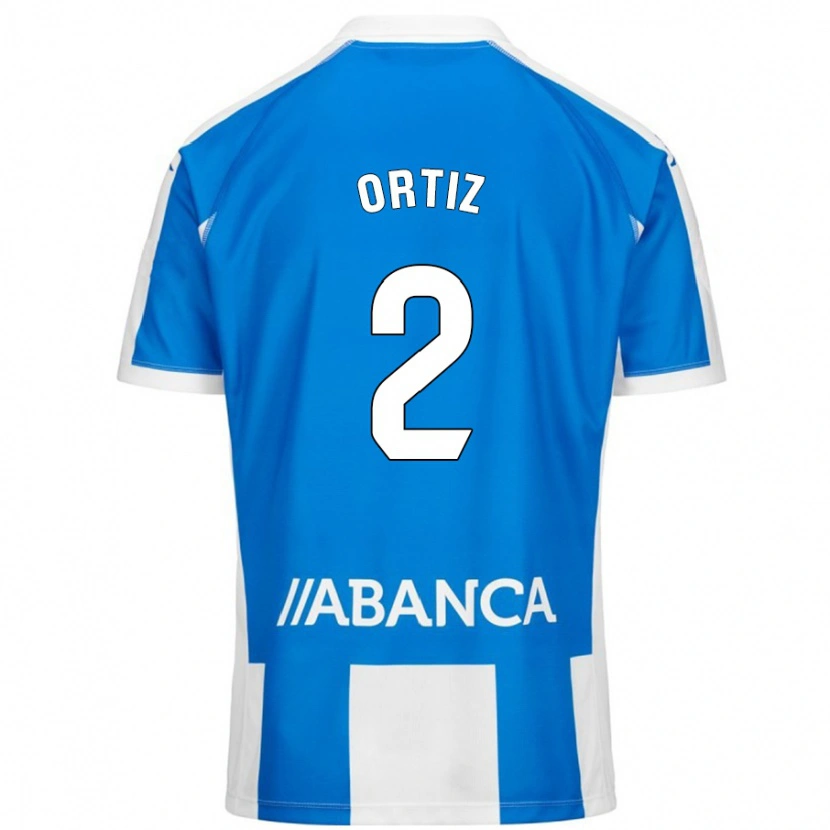 Danxen Mujer Camiseta Samara Ortiz #2 Azul Blanco 1ª Equipación 2024/25 La Camisa México