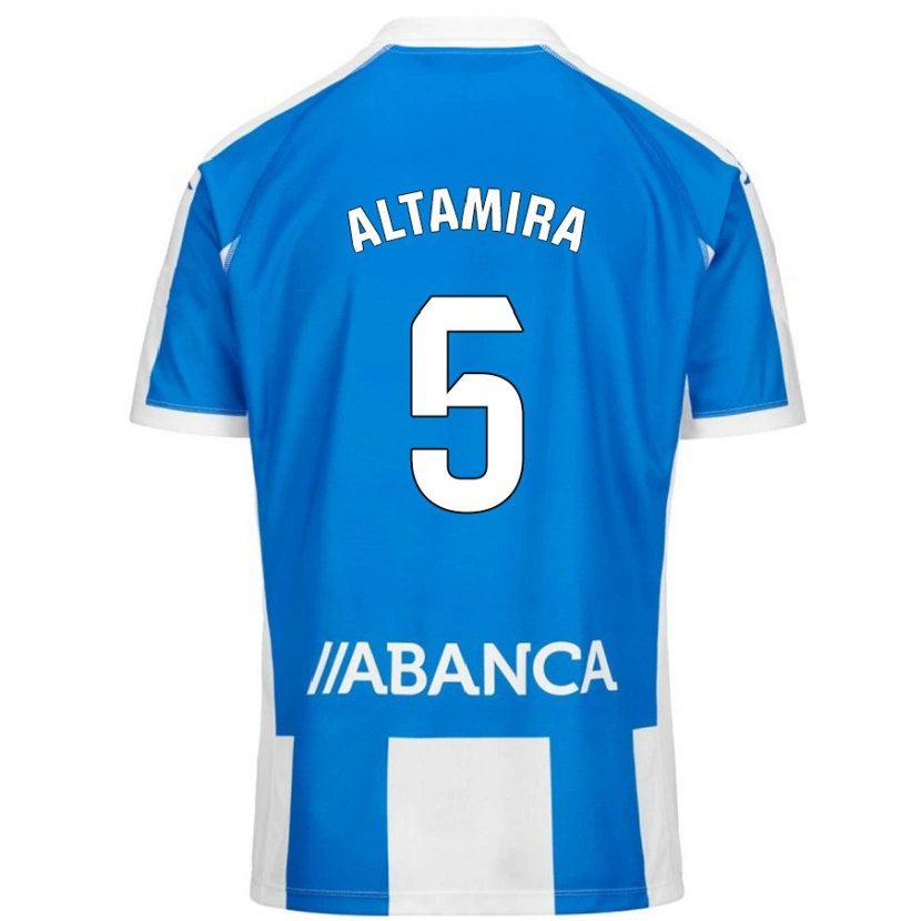 Danxen Mujer Camiseta Inés Altamira #5 Azul Blanco 1ª Equipación 2024/25 La Camisa México