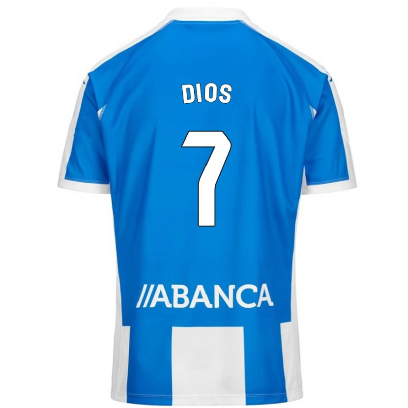 Danxen Mujer Camiseta Eva Dios #7 Azul Blanco 1ª Equipación 2024/25 La Camisa México