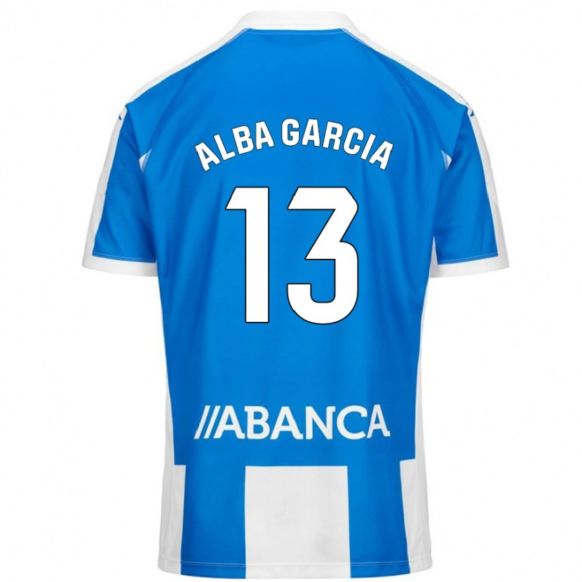 Danxen Mujer Camiseta Lucía Alba García #13 Azul Blanco 1ª Equipación 2024/25 La Camisa México