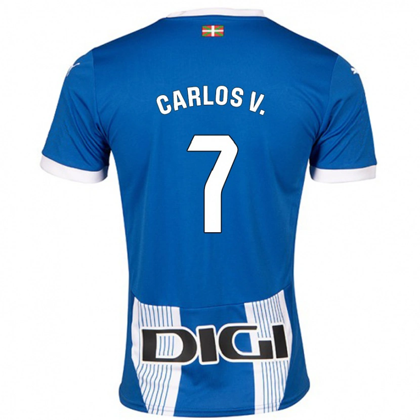 Danxen Mujer Camiseta Carlos Vicente #7 Azul 1ª Equipación 2024/25 La Camisa México