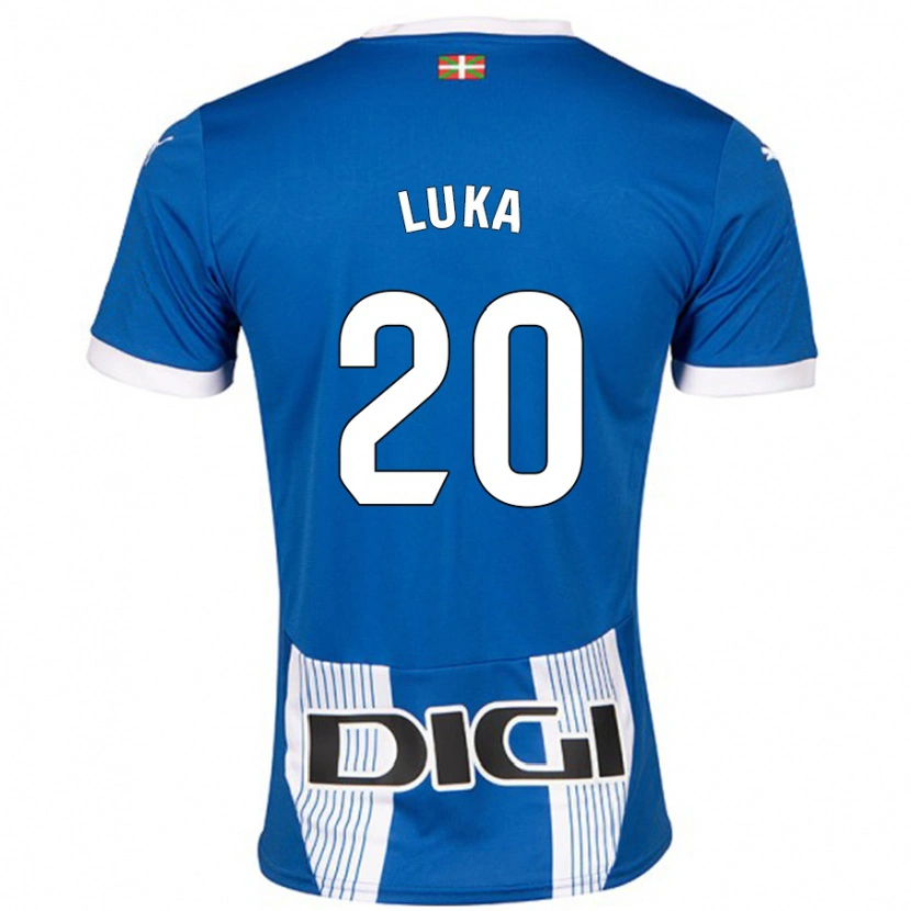 Danxen Mujer Camiseta Luka Romero #20 Azul 1ª Equipación 2024/25 La Camisa México