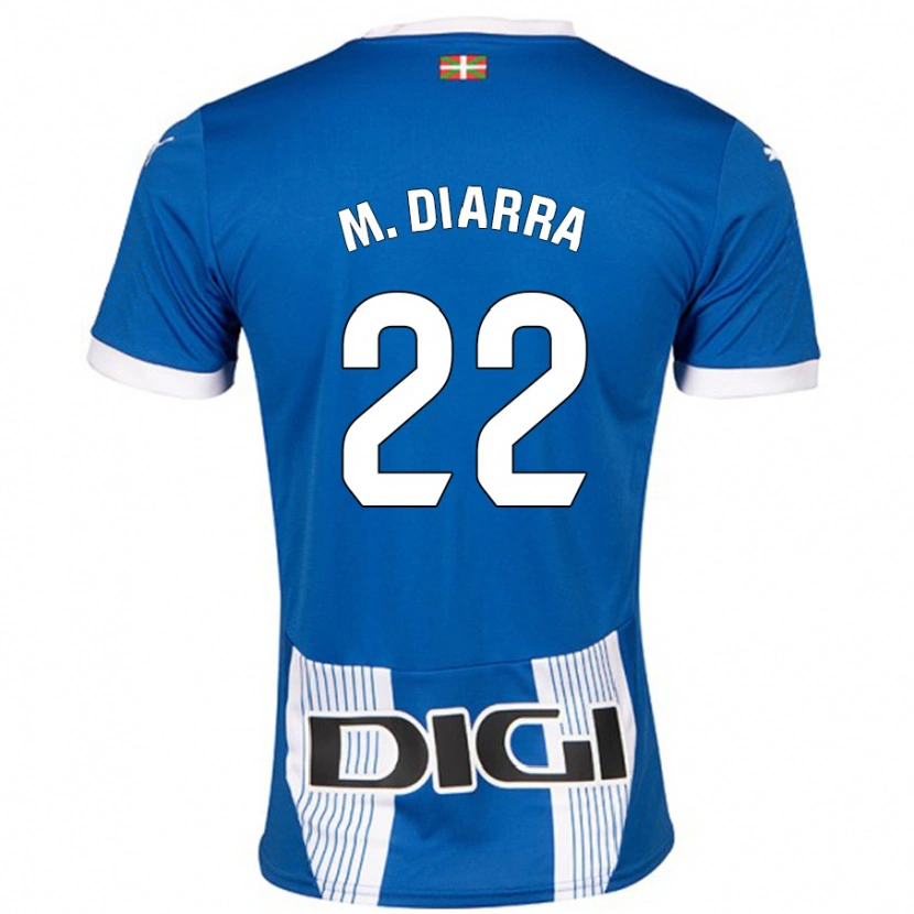 Danxen Mujer Camiseta Moussa Diarra #22 Azul 1ª Equipación 2024/25 La Camisa México