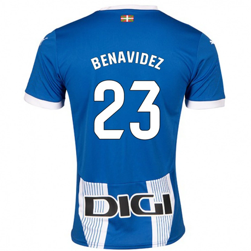 Danxen Mujer Camiseta Carlos Benavidez #23 Azul 1ª Equipación 2024/25 La Camisa México