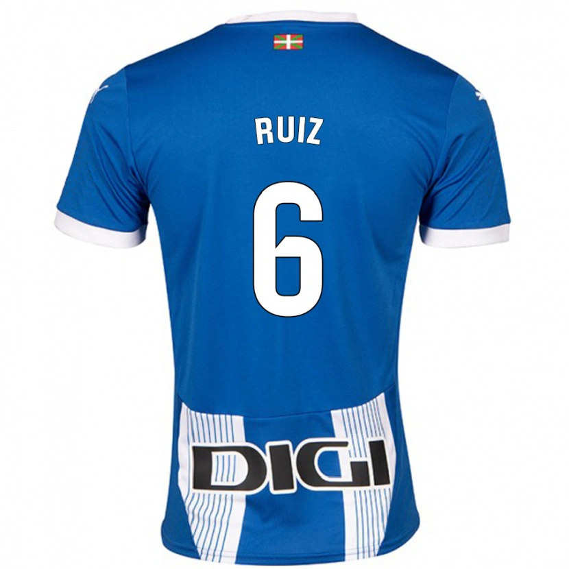 Danxen Mujer Camiseta Markel Ruiz #6 Azul 1ª Equipación 2024/25 La Camisa México