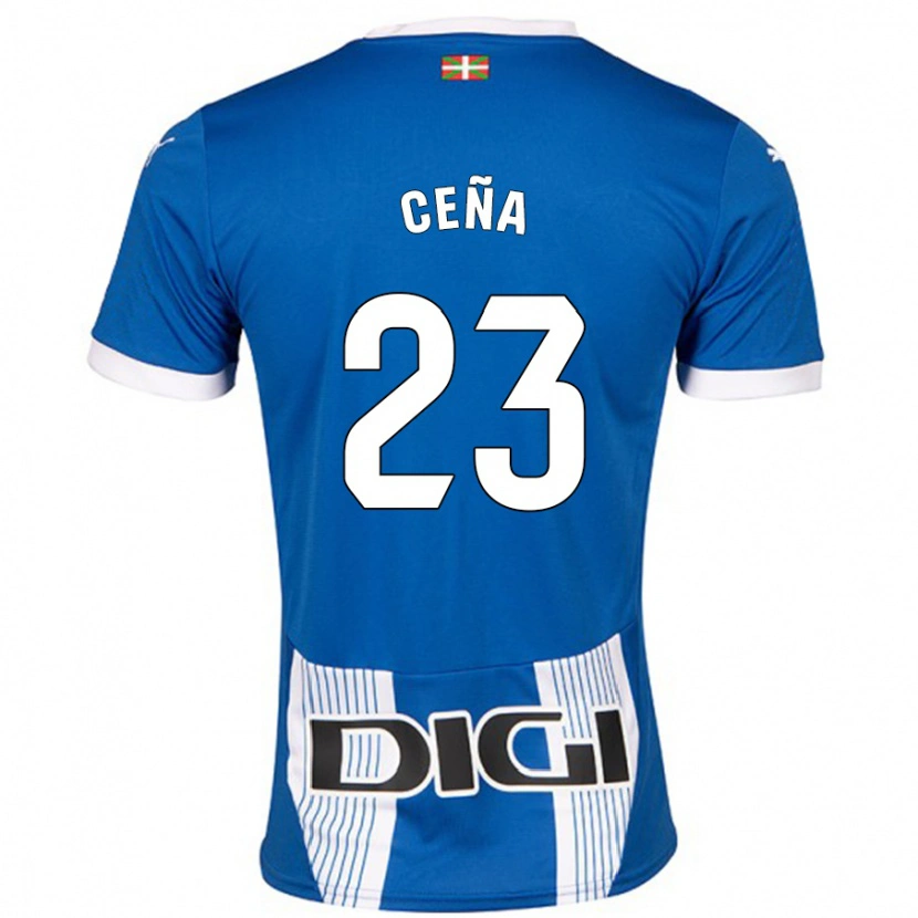 Danxen Mujer Camiseta Marcos Ceña #23 Azul 1ª Equipación 2024/25 La Camisa México