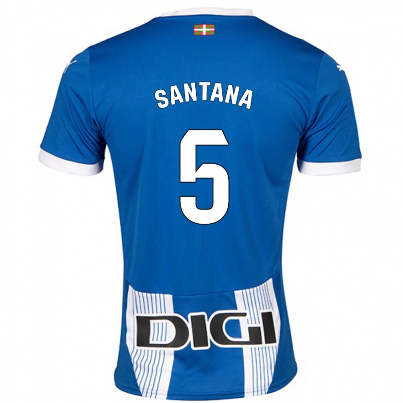 Danxen Mujer Camiseta Vanesa Santana #5 Azul 1ª Equipación 2024/25 La Camisa México