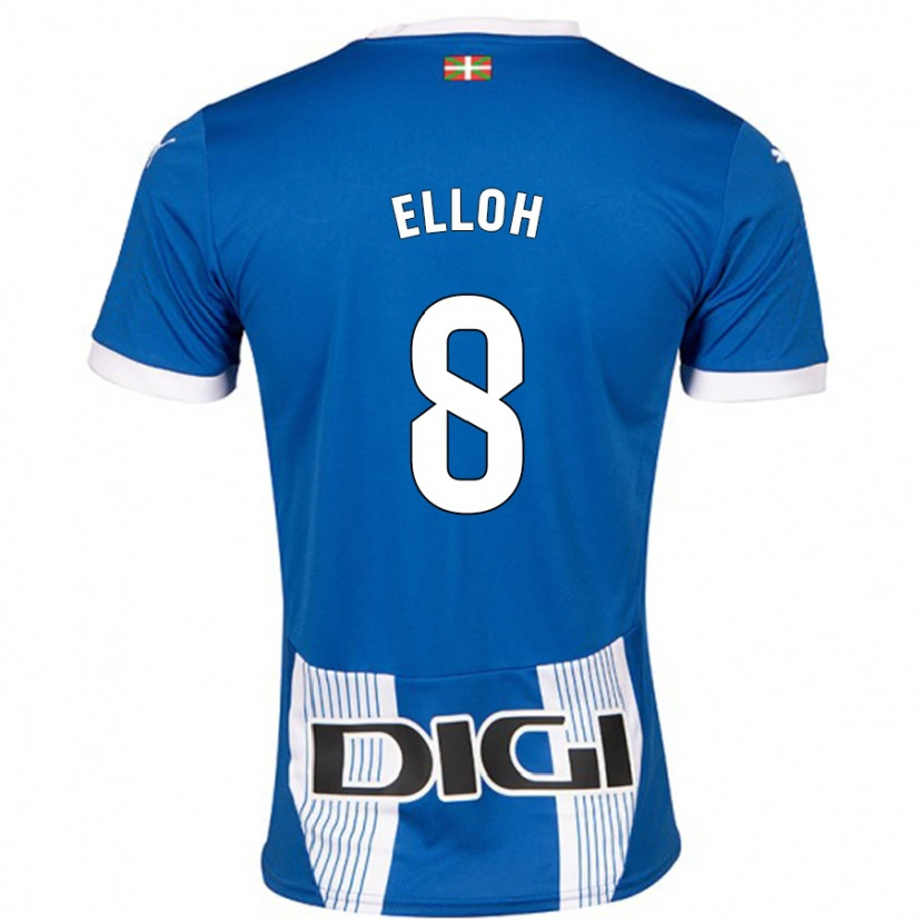 Danxen Mujer Camiseta Rebecca Elloh #8 Azul 1ª Equipación 2024/25 La Camisa México