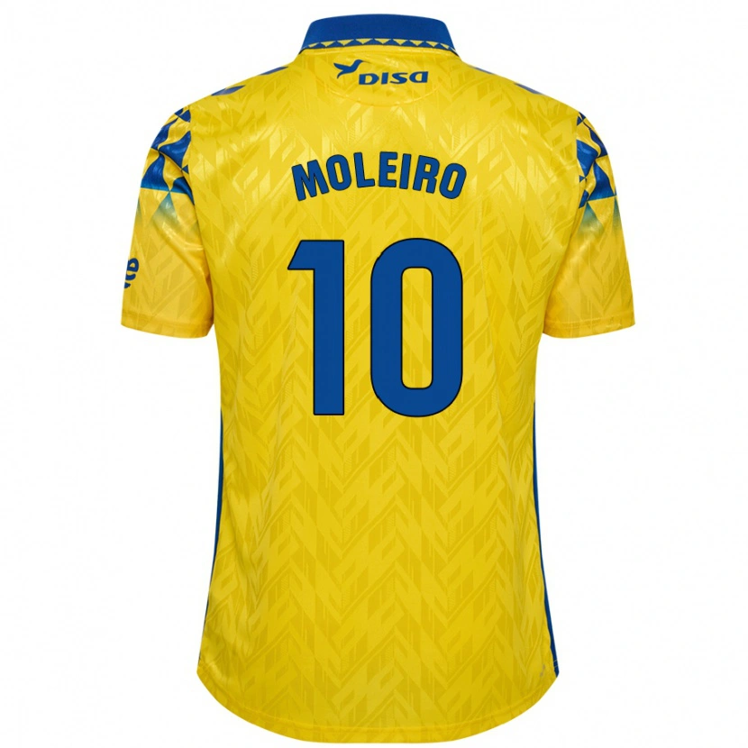 Danxen Mujer Camiseta Alberto Moleiro #10 Amarillo Azul 1ª Equipación 2024/25 La Camisa México