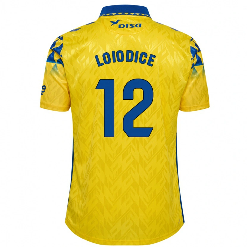 Danxen Mujer Camiseta Enzo Loiodice #12 Amarillo Azul 1ª Equipación 2024/25 La Camisa México