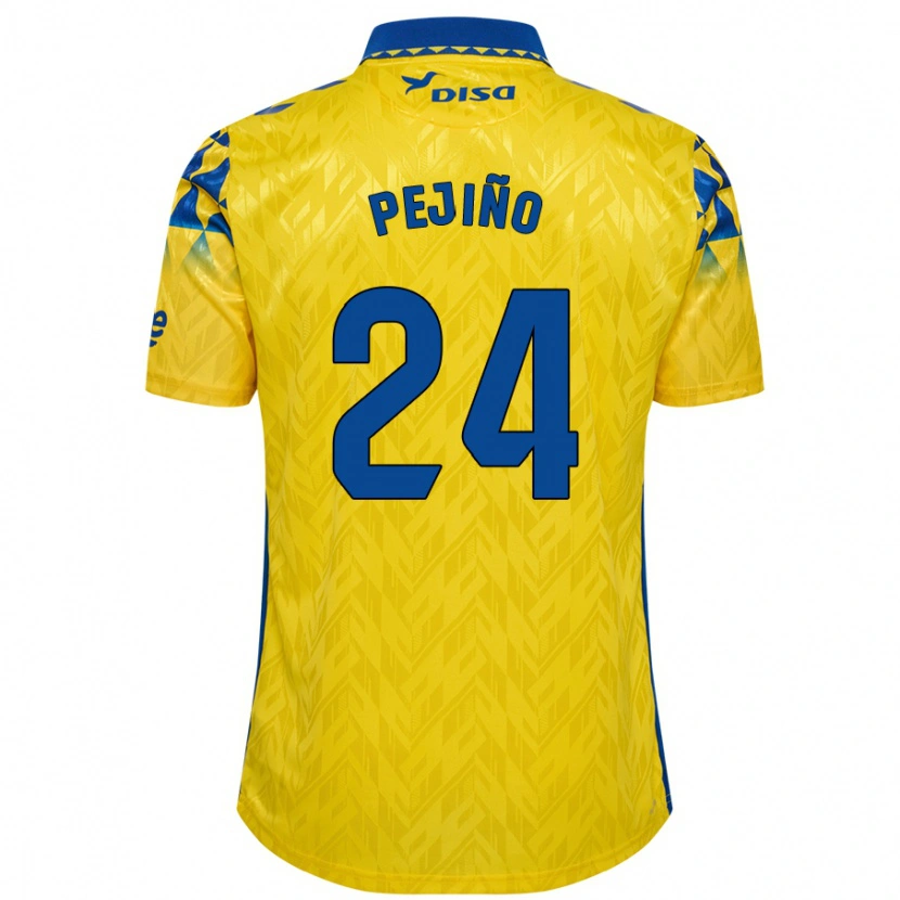 Danxen Mujer Camiseta Pejiño #24 Amarillo Azul 1ª Equipación 2024/25 La Camisa México