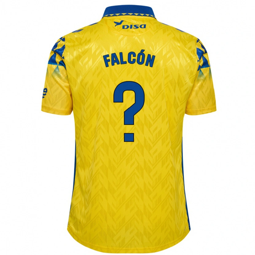 Danxen Mujer Camiseta Toni Falcón #0 Amarillo Azul 1ª Equipación 2024/25 La Camisa México