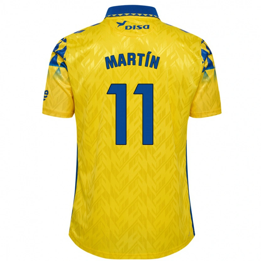 Danxen Mujer Camiseta Diego Martín #11 Amarillo Azul 1ª Equipación 2024/25 La Camisa México