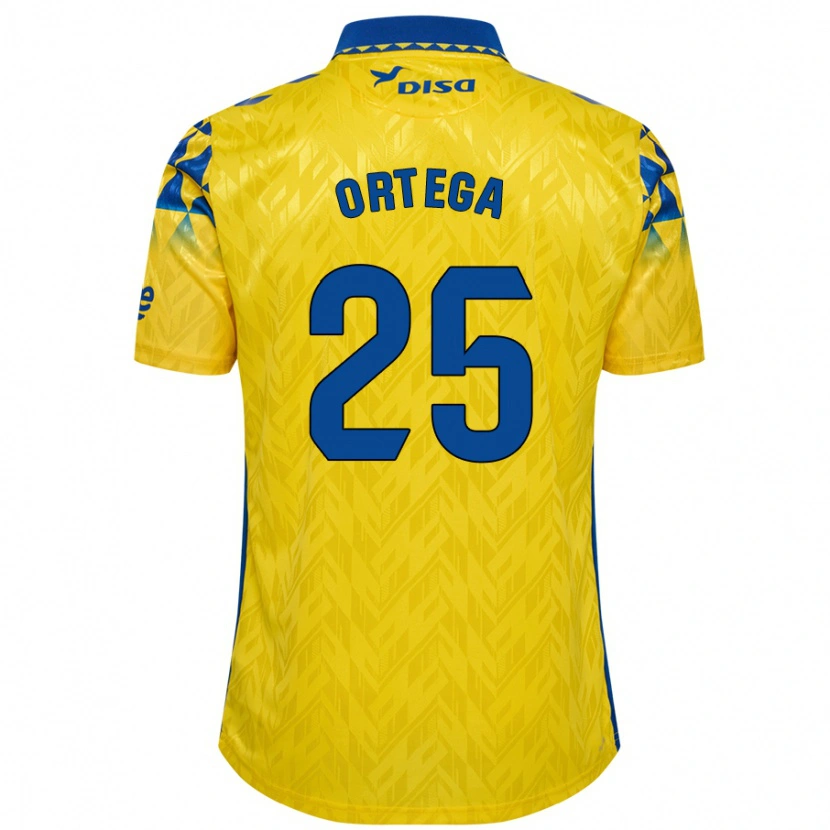 Danxen Mujer Camiseta Edián Ortega #25 Amarillo Azul 1ª Equipación 2024/25 La Camisa México